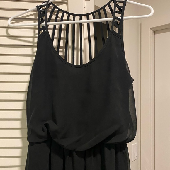 Socialite Cage Back Chiffon Maxi Dress (Small) - Picture 3 of 6